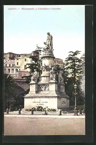 AK Genova, Monumento a Cristoforo Colombo