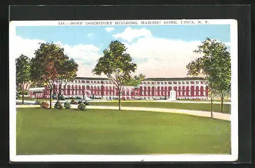 AK Utica, NY, Boys Dormitory Building, Masonic Home