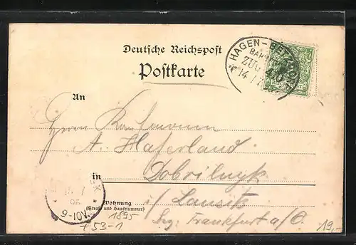 Vorläufer-AK Iserlohn, 1895, Innenansicht der Dechenhöhle