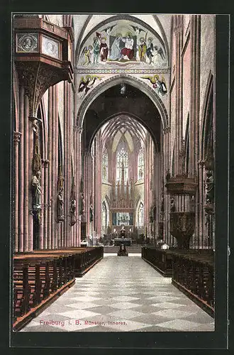 AK Freiburg i.Br., Inneres des Münsters