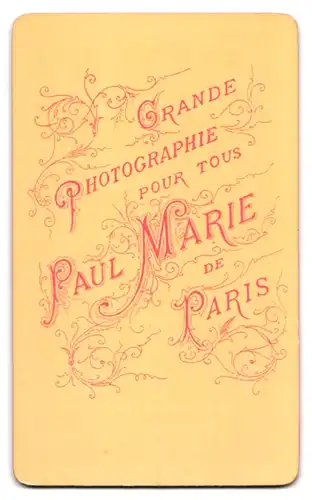 Fotografie Paul Marie, Paris, Brustportrait junger Herr in modischer Kleidung