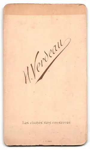 Fotografie H. Verdeau, Moulins, Portrait Soldat in Uniform mit Schirmmütze