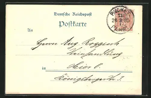 Vorläufer-AK Packetfahrt Private Stadtpost Berlin, 1895, Blumberg & Schreiber, Friedrichstrasse 4