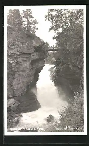 AK Norge, Slettafoss Romsdalen, Wasserfall