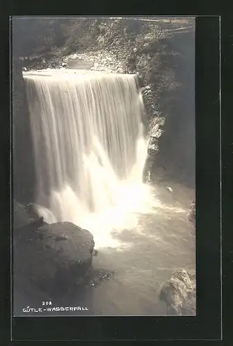 Foto-AK Dornbirn, Gütle-Wasserfall