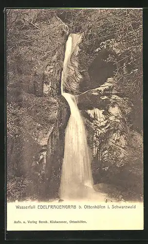 AK Ottenhöfen, Wasserfall Edelfrauengrab