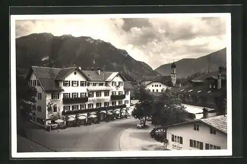 AK Oberammergau, Blick auf Hotel Wittelsbach