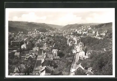 AK Idar-Oberstein, Gesamtansicht der Stadt der Edelsteine