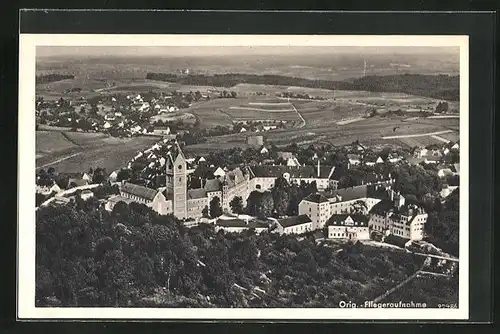 AK Scheyern in Oby., Fliegeraufnahme des Klosters