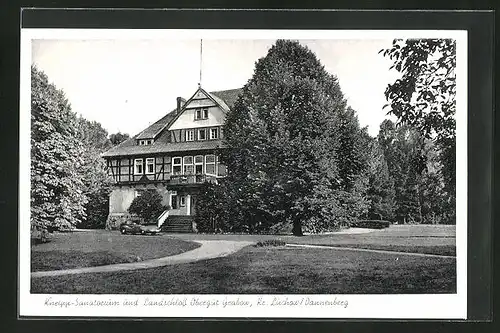 AK Grabow, das Kneipp-Sanatorium und Landschloss Obergut