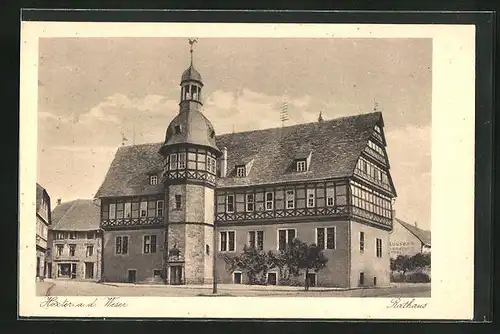 AK Höxter a.d. Weser, vor dem Rathaus