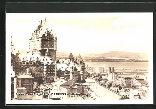 AK Quebec, Chateau frontenac overlooking lower town