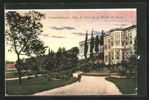 AK Constantinople, Vue du Parc de la Pointe du Sérai