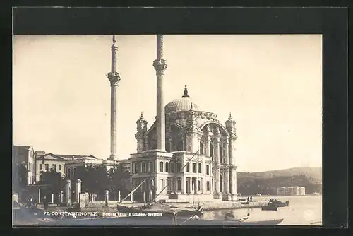 AK Constantinople, Mosquée Validé à Ortakoui, Bosphore