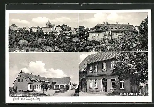 AK Dringenberg, Pension Schönblick, Burg, Schule