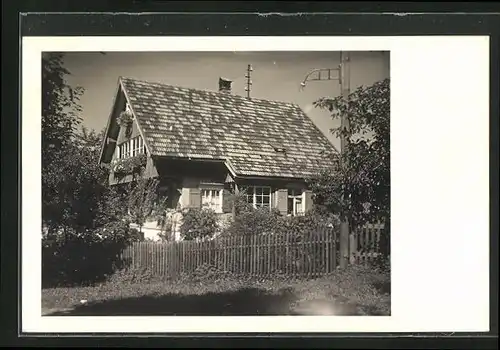 AK Oberstdorf /Allgäu, Hotel-Haus Mussack, Am Faltenback 13