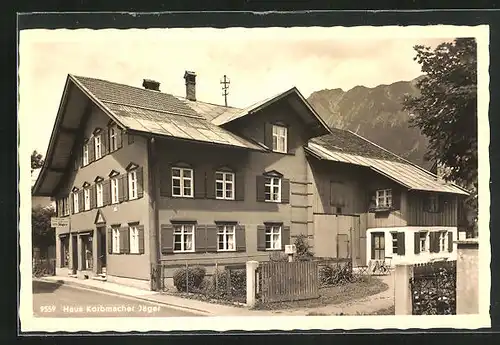 AK Oberstdorf, Korbgeschäft Jäger, Pfarrstrasse 140