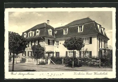 AK Bad Mergentheim, Hotel Diät-Kurheim Haus Wunderlich