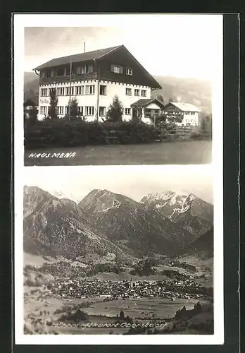 AK Oberstdorf, Hotel-Pension Haus Mena, Gesamtansicht