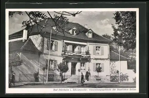 AK Bad Dürrheim /Schwarzwald, Verwaltungsgebäude der Staatlichen Saline
