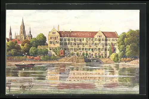 Künstler-AK Konstanz, Das Inselhotel