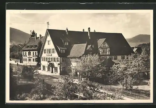 AK Klosterreichenbach b. Freudenstadt, Hotel u. Pension Sonne-Post