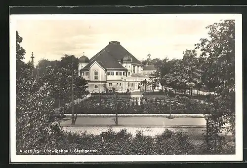 AK Augsburg, Ludwigsbau i. Stadtgarten