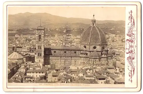 Fotografie unbekannter Fotograf, Ansicht Firenze, La Cattedrale dal Palazzo Vecchio