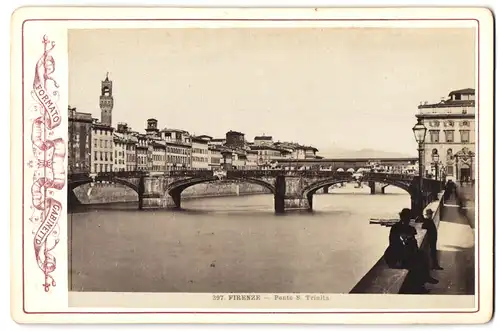 Fotografie unbekannter Fotograf, Ansicht Firenze, Ponte S. Trinita