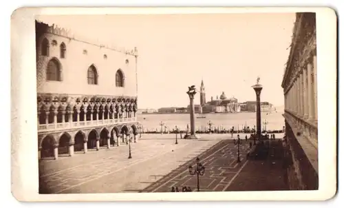 Fotografie unbekannter Fotograf, Ansicht Venedig, Piazetta e San. Giorgio Maggiore