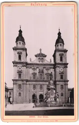 Fotografie v. Römmler & Jonas, Dresden, Ansicht Salzburg, Blick auf den Dom