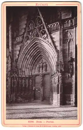 Fotografie Römmler & Jonas, Dresden, Ansicht Erfurt, Portal am Dom