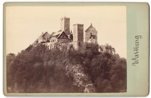 Fotografie unbekannter Fotograf, Ansicht Eisenach, Wartburg Gesamtansicht