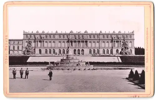 Fotografie Römmler & Jonas, Dresden, Ansicht Herrenchiemsee, Schloss Herrenchiemsee mit Brunnnen