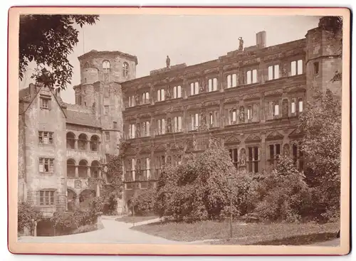 Fotografie E. Kressmann, Ort unbekannt, Ansicht Heidelberg, Otto Heinrichsbau