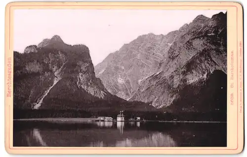 Fotografie Römmler & Jonas, Dresden, Ansicht Berchtesgaden, Königsee mit St. Bartholomae