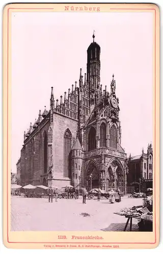 Fotografie Römmler & Jonas, Dresden, Ansicht Nürnberg, Markt an der Frauenkirche