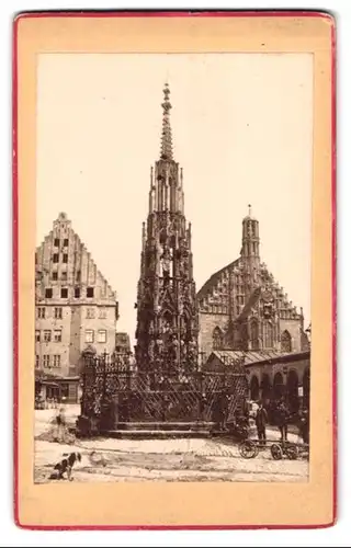 Fotografie unbekannter Fotograf, Ansicht Nürnberg, Kirche am Hauptmarkt