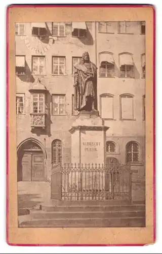 Fotografie unbekannter Fotograf, Ansicht Nürnberg, Albrecht Dürer Denkmal