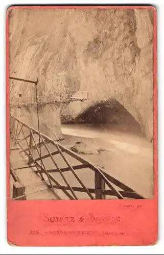 Fotografie E. Lamy, Ansicht Vernayaz, Gorge du Trient