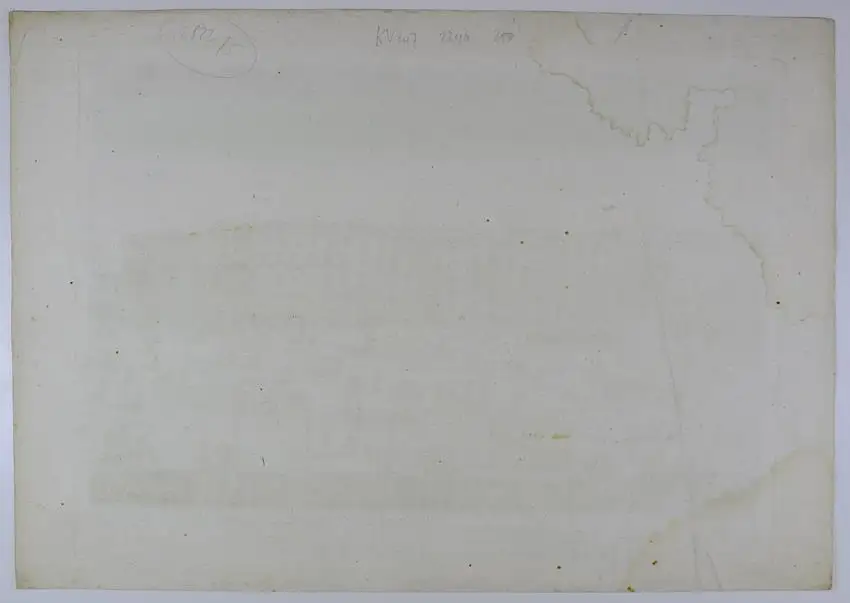 Kupferstich Guckkastenblatt Berlin, Prospect des Kgl. Schlosses, altkoloriert um 1760 von G. B. Probst, 35 x 51cm 1