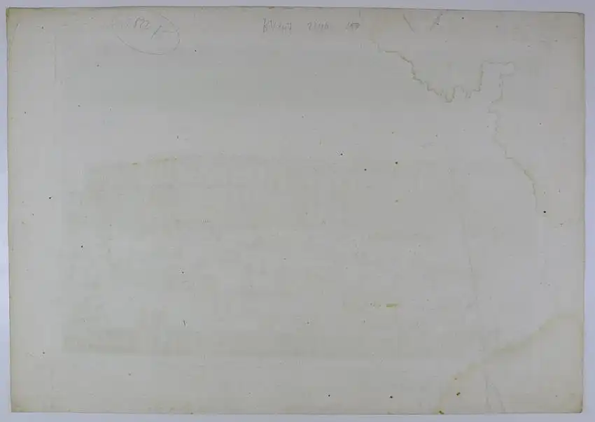 Kupferstich Guckkastenblatt Berlin, Prospect des Kgl. Schlosses, altkoloriert um 1760 von G. B. Probst, 35 x 51cm 1