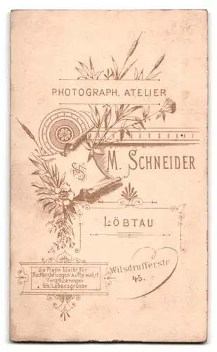 Fotografie M. Schneider, Löbtau, Wilsdrufferstrasse 45, Portrait bürgerliche Dame in zeitgenössischer Kleidung