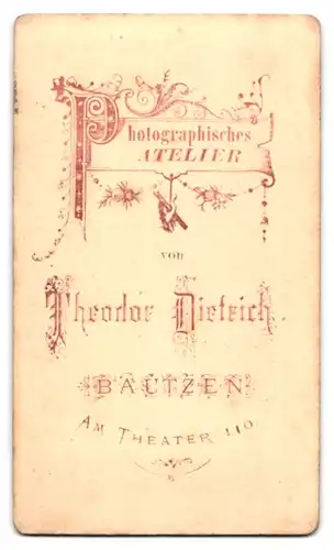 Fotografie Theodor Dietrich, Bautzen, Am Theater 110, freundliche Dame mit schickem Haarkranz