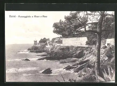 AK Nervi, Passeggiata a Mare e Pino