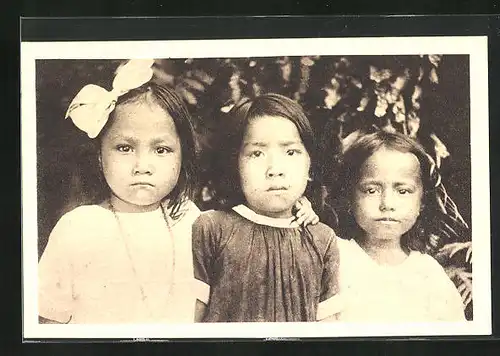 AK Bacuag, Petites filles, asiatische Volkstypen
