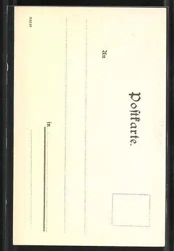 Lithographie Allerheiligen, Ruine einer Kirche im Sonnenschein