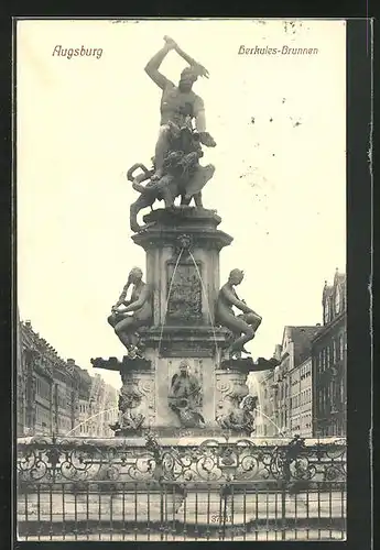 AK Augsburg, Herkules-Brunnen