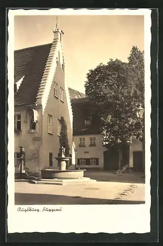 AK Augsburg, Strasse bei der Fuggerei