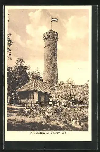 AK Bad Münder am Deister, Süntelturm 437 m. ü. M.